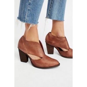 Free People Deep V Cutout Booties